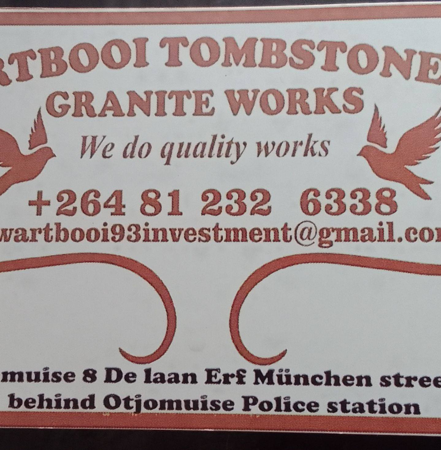 Swartbooi Funeral Services and Tombstone - logo
